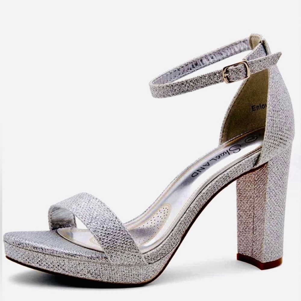 Silver Sparkly Heels